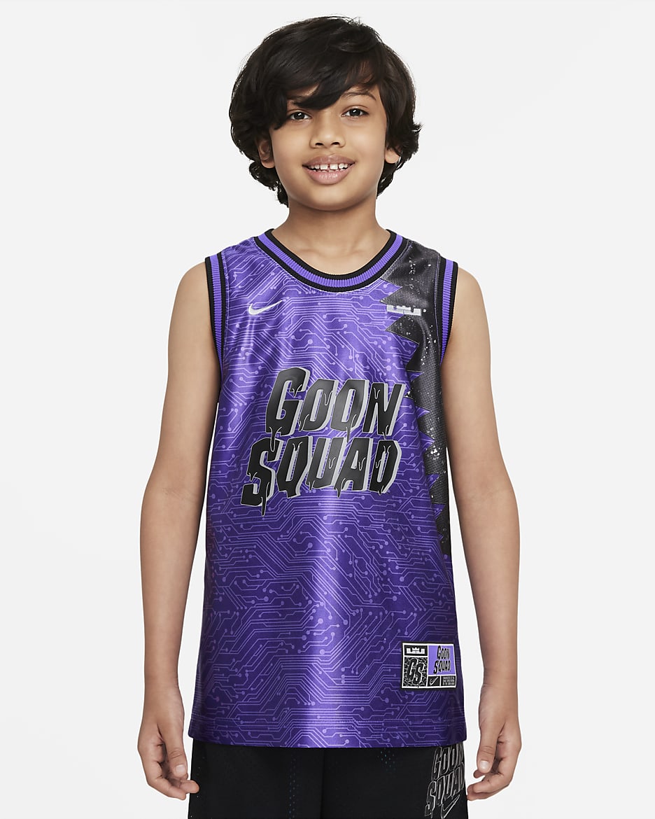 Nike Dri FIT x Space Jam A New Legacy Big Kids Basketball Jersey. Nike